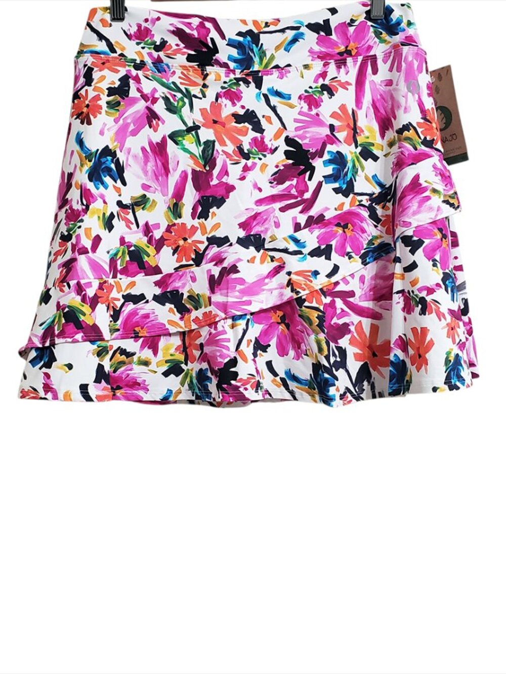 Dona Jo Womens Glide Skirt Skort Size 3 XL Flore Stretch Pickleball Tennis Golf